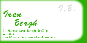 iren bergh business card